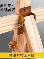 Wooden Easel with 1.5-meter Real Wood Folding and Extendable Frame, 1.75-meter Multifunctional POP Triangular Display Stand