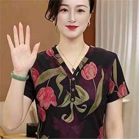 一件代发2026夏季新款舒适自然，让你随心所中年妈妈洋气百搭显瘦