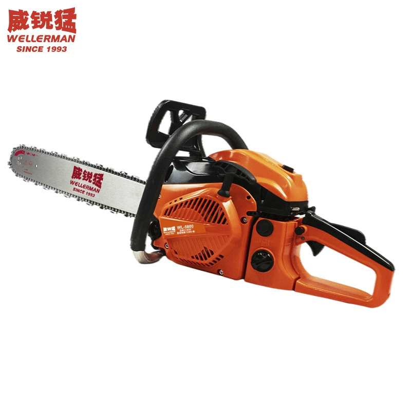 Weirui Meng Садовая цепная пила 5800 Промышленного класса Многофункциональная бензиновая цепная пила 20-дюймовая Бытовая бензиновая пила 58cc