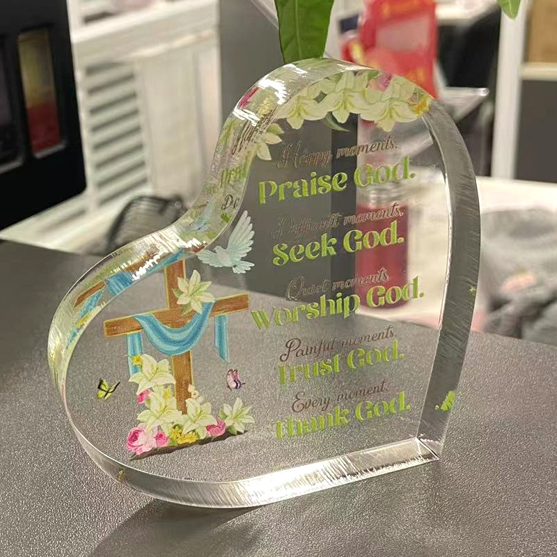 Acrílico amor decoración Amazon aniversario regalo para amigos y familiares ins decoración en forma de corazón