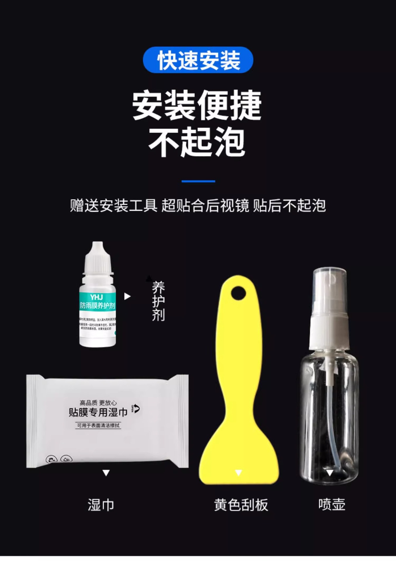 Truck Rainproof Film Rearview Mirror Waterproof Anti-Fog Car Glass