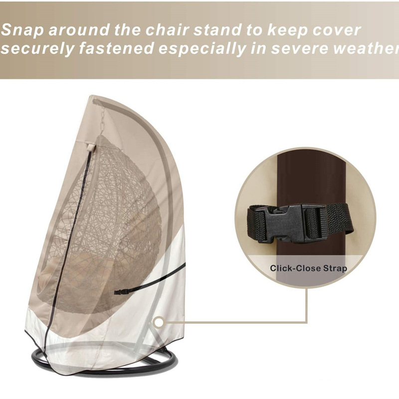 600D防水秋千罩露台悬挂蛋椅套蛋壳户外秋千吊篮罩子摇椅罩防尘罩