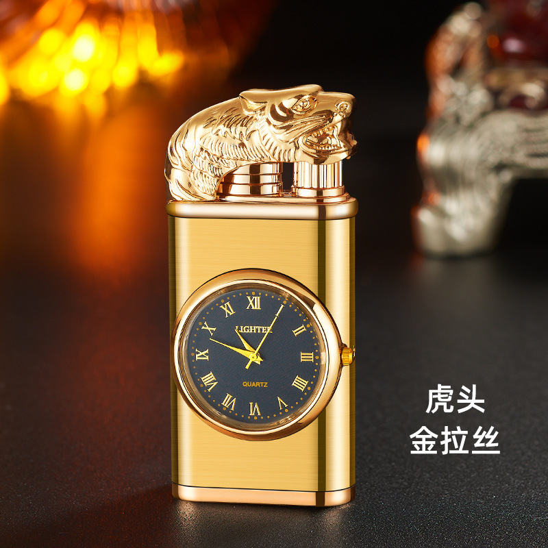 호랑이 머리-골드 브러시드