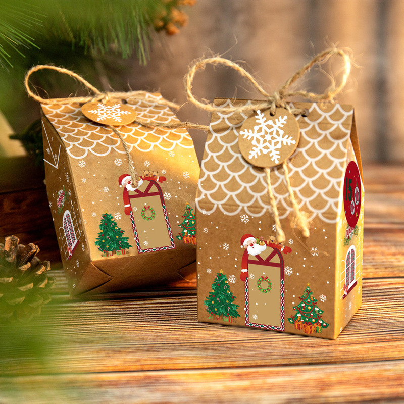 クリスマスジンジャーブレッドハウスキャンディーボックスギフトボックスクリスマスクラフト紙箱クリスマス降臨カレンダー包装ボックス|undefined