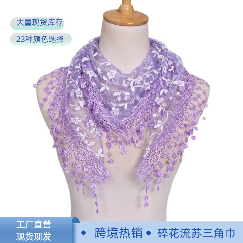 Breathable solid color scarf