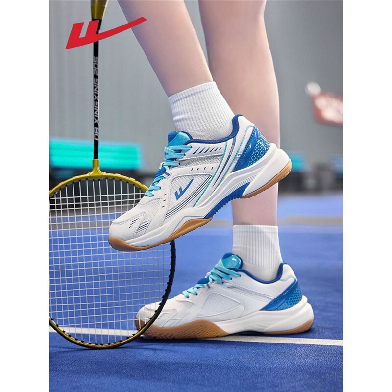 Pull Back Men's Badminton Shoes Training Shoes 2025 New Special Sports Shoes Wear-Resistant Shock-Absorbing Breathable Competition Shoes for Women