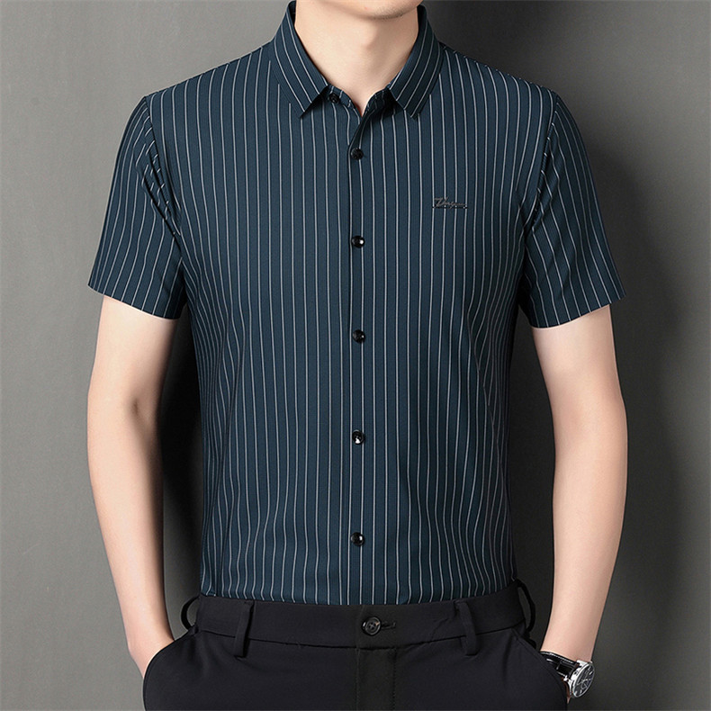 Summer silk breathable quick dry elastic shirt