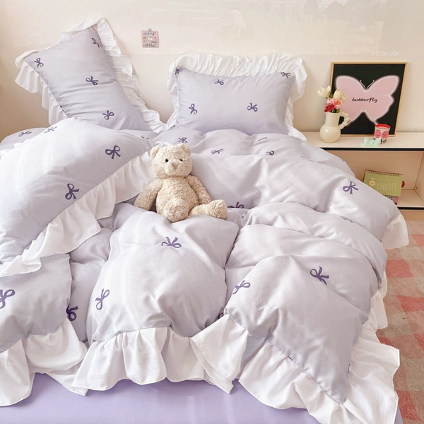 Lace style - bow purple