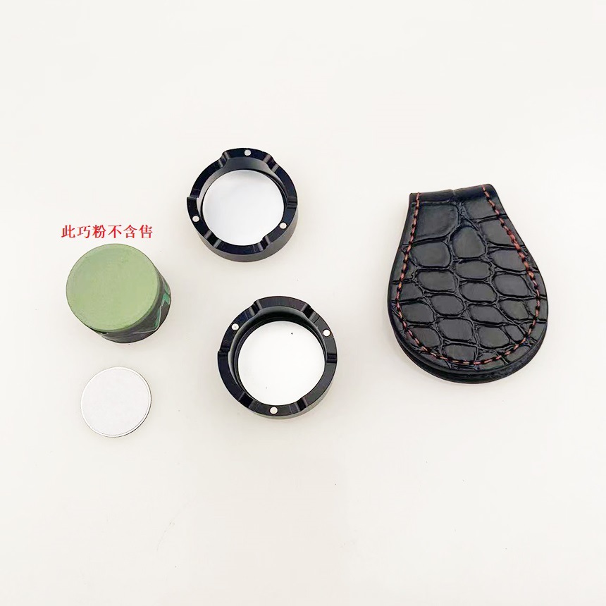 Caja redonda de chocolate en polvo caja redonda de almacenamiento de chocolate en polvo pantalones redondos bolsillo clip de chocolate + caja redonda de chocolate H23