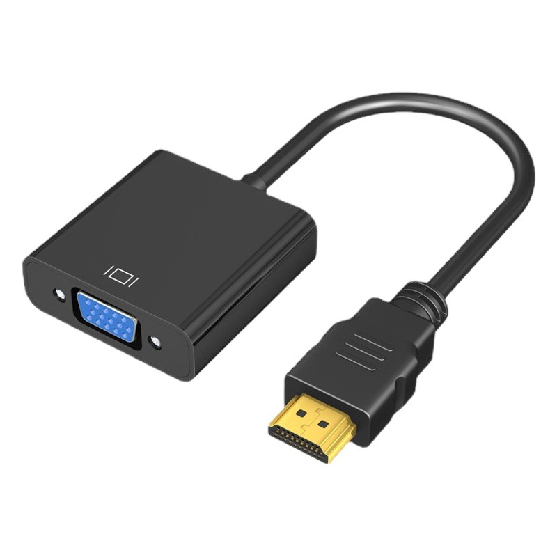HDMI a VGA con cable de conversión de fuente de alimentación de audio cable HD HDMI a VGA cable adaptador conector de cable de conversión