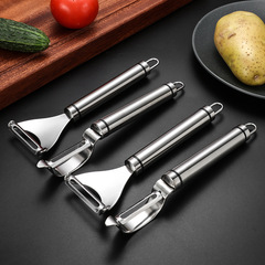304 stainless steel skinning magic fruit knife peeling knife multi-functional kitchen scraper peeler potato peeler peeling knife