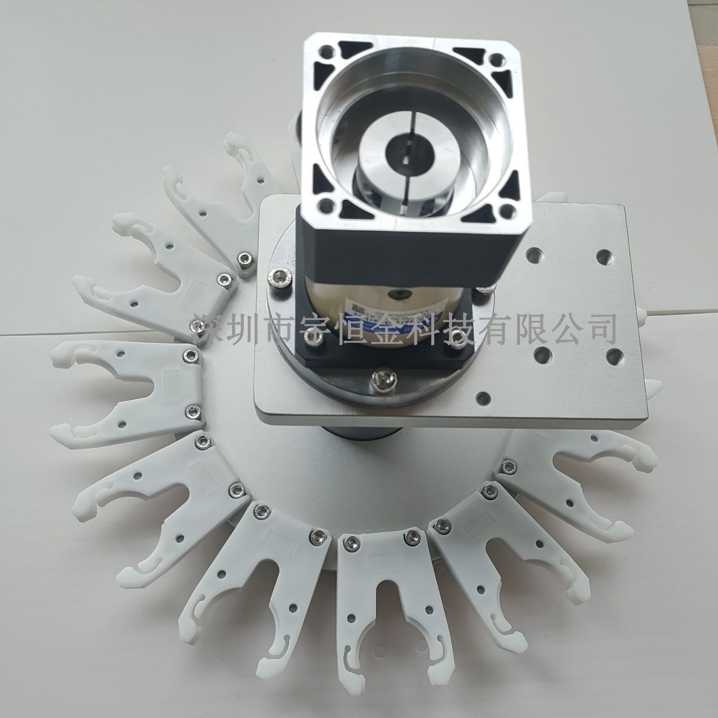 雕刻机铣床盘式刀库自动换刀架木工主轴刀盘数控加工电机刀座