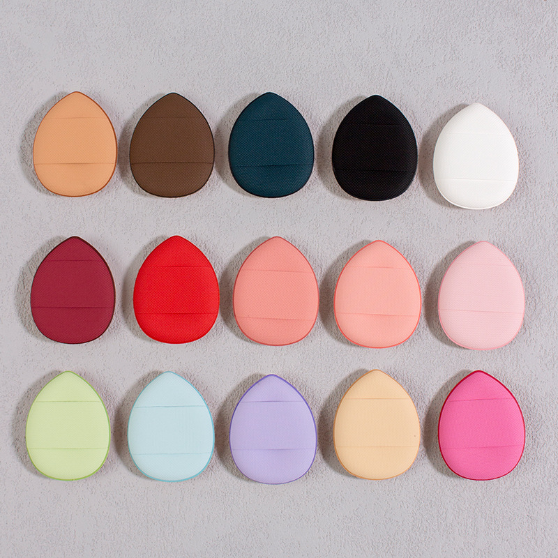 Mini Borla de Maquillaje para Dedos de Espuma Sin Látex, Uso en Seco y Húmedo, Forma de Gota, para Corrector Local image 1