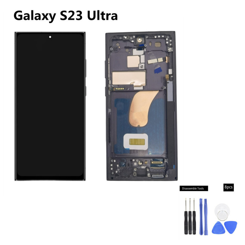 Suitable for Samsung S23Ultra Screen Assembly with Frame S918 Curved 5g Lcd Oled Display Touch Screen