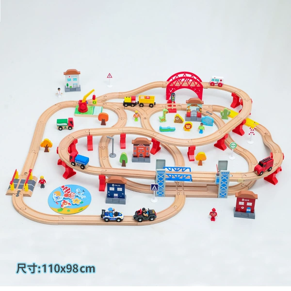 Circular standing bridge track