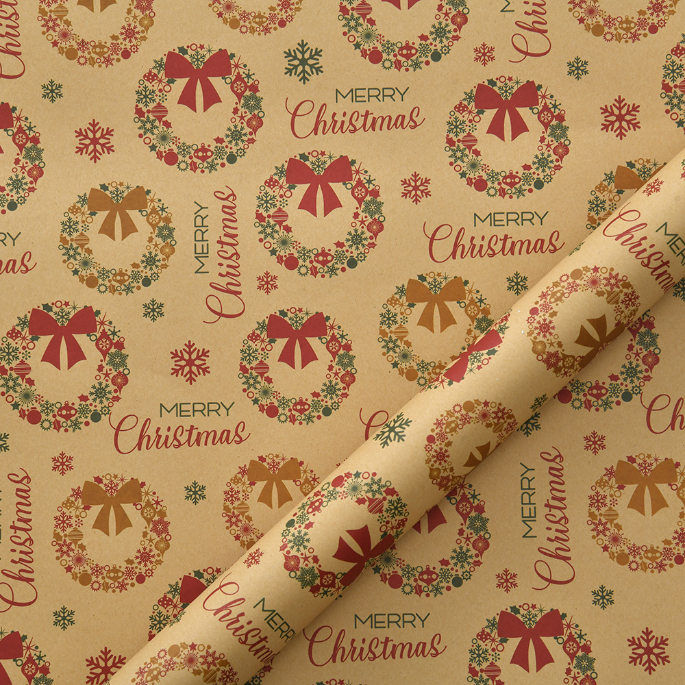 Guirnalda de Navidad; 50x70cm 100g papel kraft
