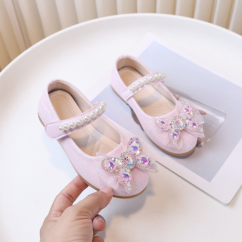 Children's leather shoes, girls 'princess shoes, spring and autumn new style, little girl's soft-sole performance shoes, non-slip single-layer shoes, baby