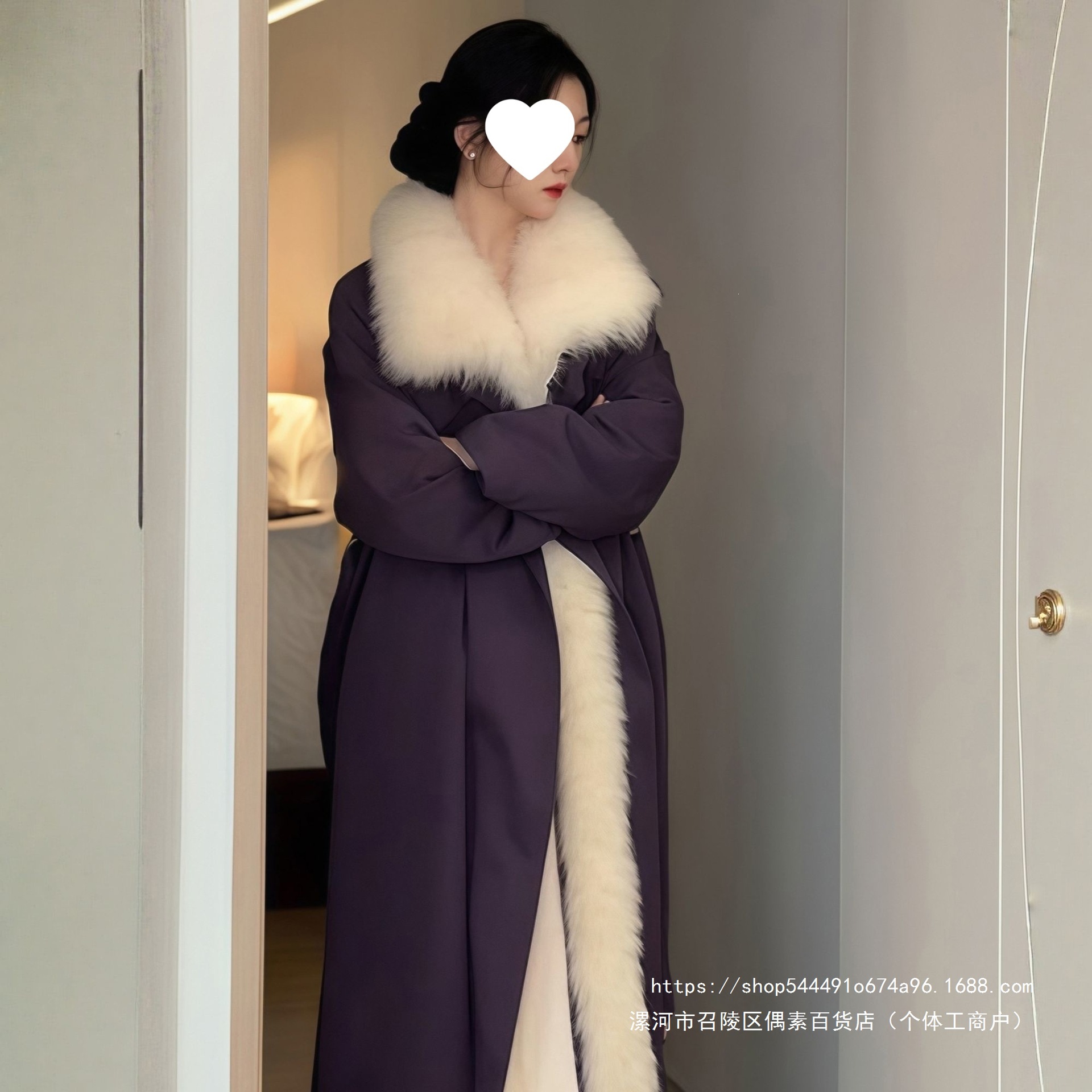 新款冬季2026过膝派克服女中长款加绒加厚内胆收腰毛领可拆卸立领