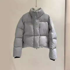 大鹅ダウンジャケット パフショートスタイル 2256w 冬用 レディース ホワイトダックダウン 高級コート 防寒 厚手 グース