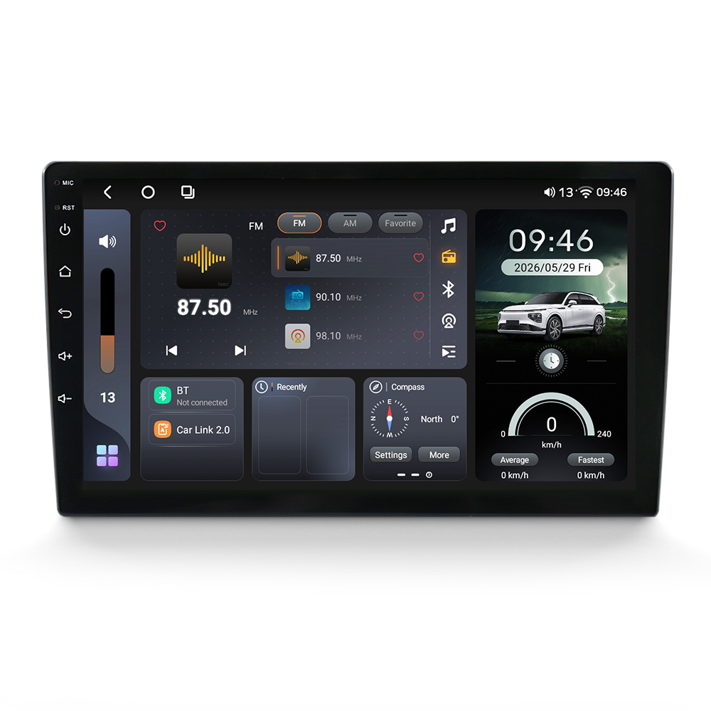 Fangyitong 7865 Android Hd Large Screen 9inch / 10inch Host Dvd Navigation Player Universal Car Device