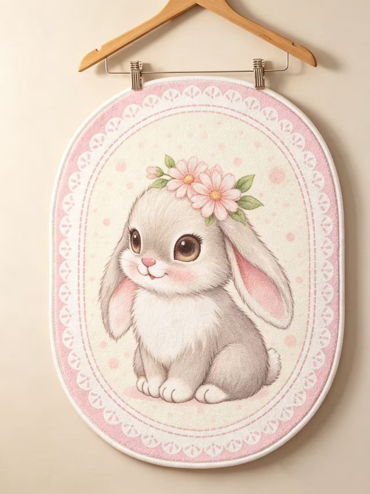 Cute cartoon tractor imitation cashmere bedroom floor mat, bathroom shower absorbent non-slip bedside rug, wholesale on Douyin