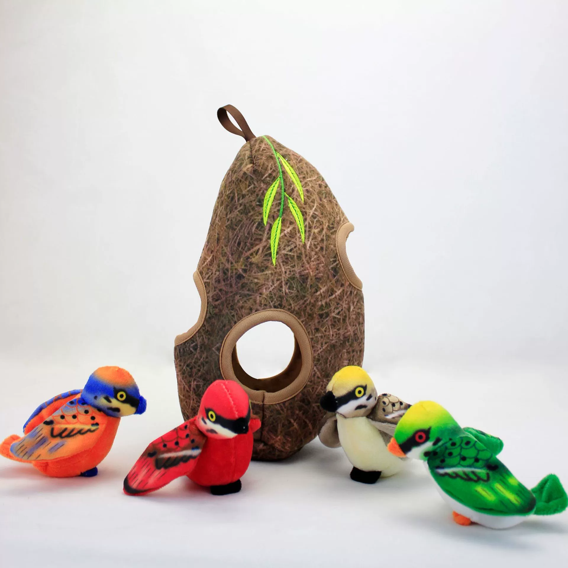 Amazon Tree Hole House Птичье гнездо костюм Игрушка для домашних кошек Спрятаться и искать звук Плюшевая игрушка пищащее кошачье гнездо