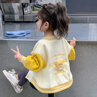 女童外套春秋款2026秋装新款洋气儿童棒球服网红炸街宝宝秋季上衣