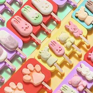 Ice Cream Home Homemade Food Grade Silicone Touch Popsicle Ice Cream Ice Cream Cheese Stick Popsicle Ice Cream for Children