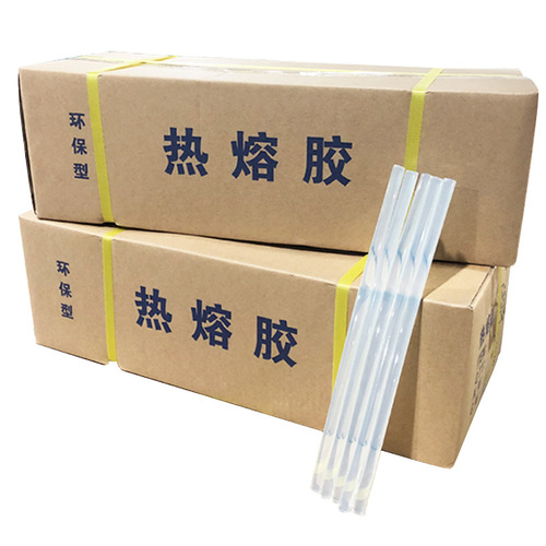 Multi-purpose translucent hot melt glue stick full box manufacturer wholesale 11MM7mm special glue strip eva hot melt glue stick