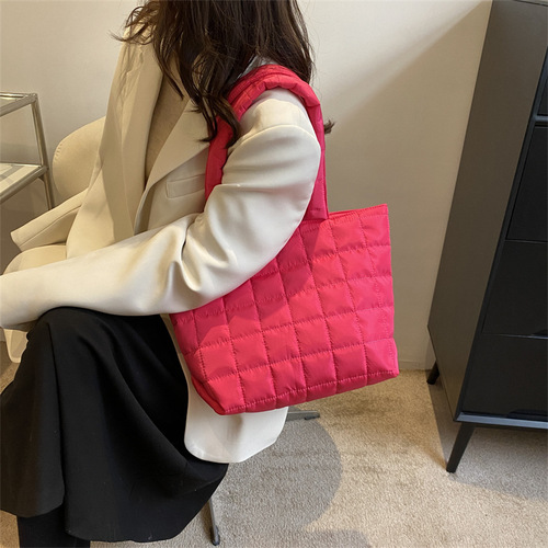 Winter Large Bag  New Model Commute Leisure Shoulder Shopping Bag Large Capacity Elegant Single Shoulder Tote Bag Women's Bag