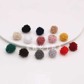 厂家直供diy饰品1.5cm泰迪绒秋冬款毛球服饰鞋帽耳饰工艺品配件