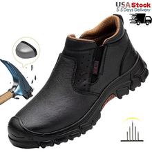 Men Shoes Work Safety Boots steel Toe Anti smash Puncture