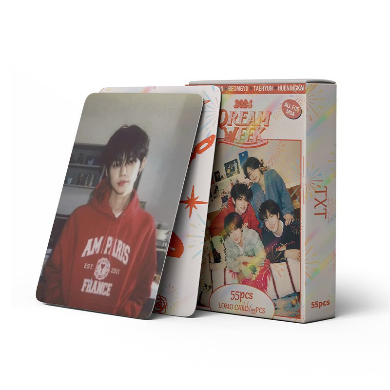 Cadena total, una gran cantidad de stock, 55 hojas de tinta BT SK IVE ATEEZ KPOP, estrellas coreanas alrededor de LOMO