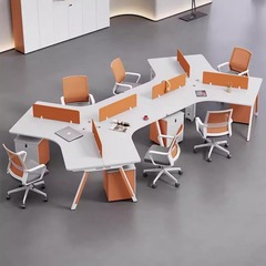 E0 環境保護会社スタッフデスクシンプルモダン多人数オフィス家具ワークステーションスタッフデスクオフィス