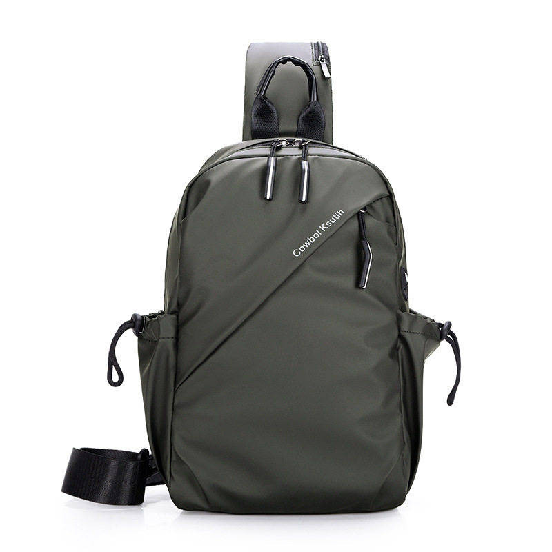 Douyin ホット販売新しいチェストバッグ防水レザーフィルム大容量多機能クロスボディバックパックファッショナブルなメンズスポーツバッグ|undefined