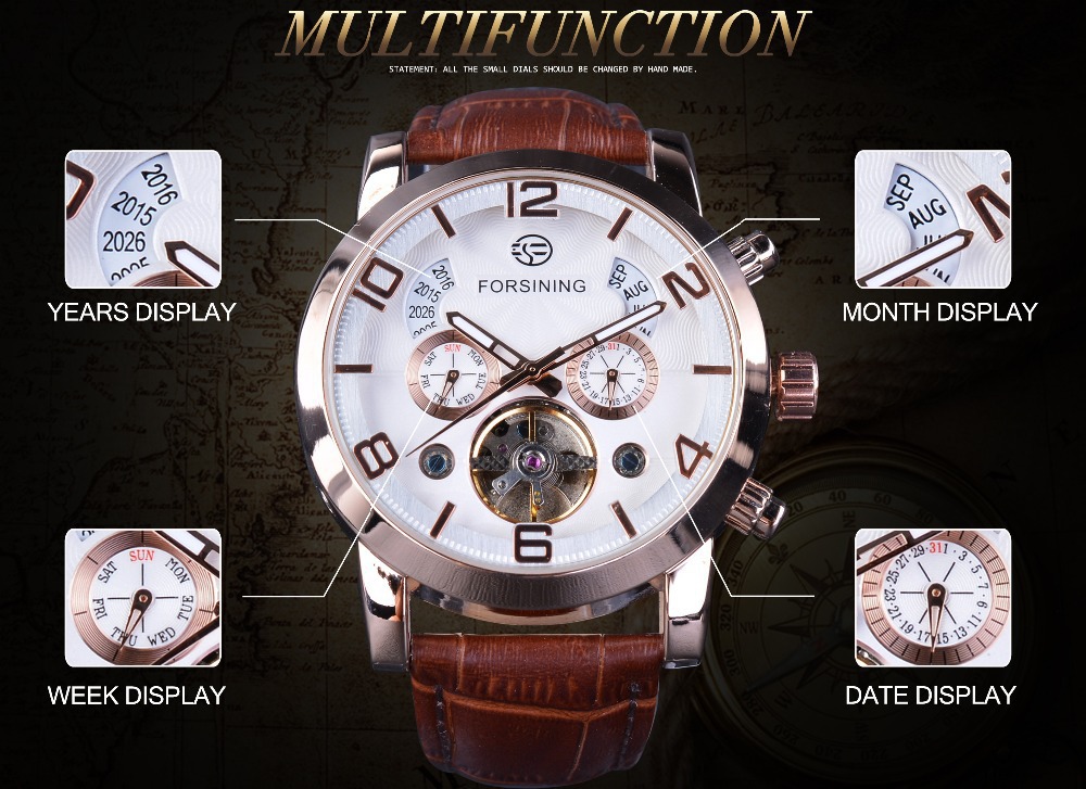 Men's Automatic Mechanical Watch With Tourbillon And Large Dial_voghion.com