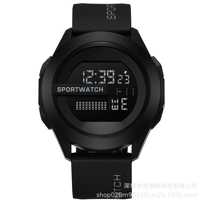 Comercio exterior nuevo reloj electrónico deportivo impermeable para hombres movimiento de luz fría de alta apariencia moda casual reloj al aire libre