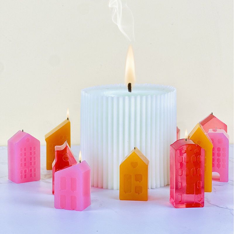 Pang Yaya diy 接着剤モールド小さな家シリコーンモールドヨーロッパハウス装飾品接着剤モールド装飾アクセサリー|undefined