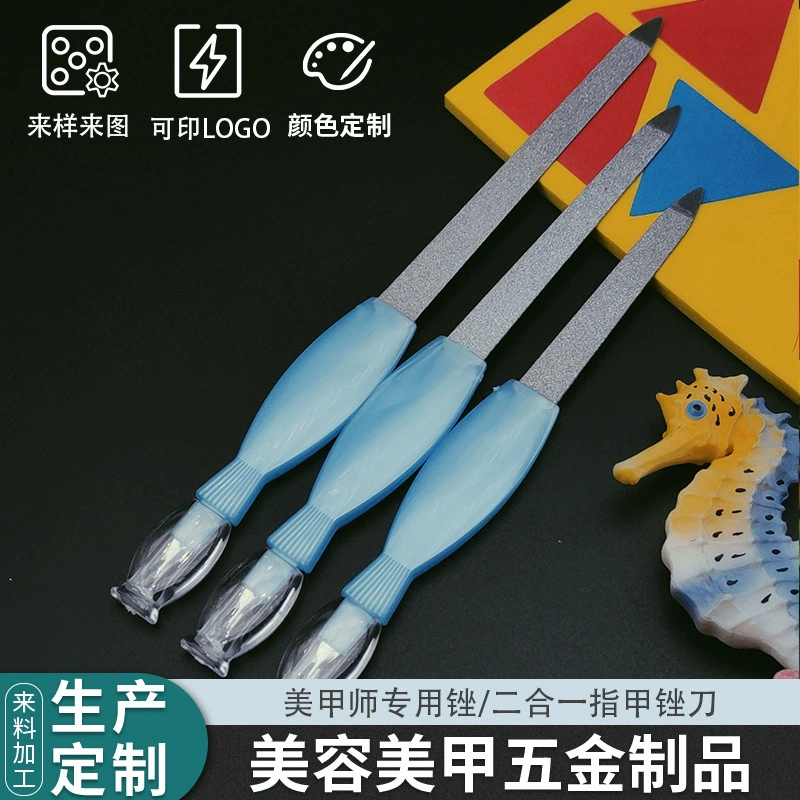 Фабрика прямых продаж два-в-одном пилку для ногтей Инструменты кусачки для ногтей протереть полосы Отшелушивающий вилка в наличии поставки