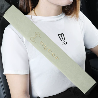 Seat belt shoulder pad — decorations - green-30cm
