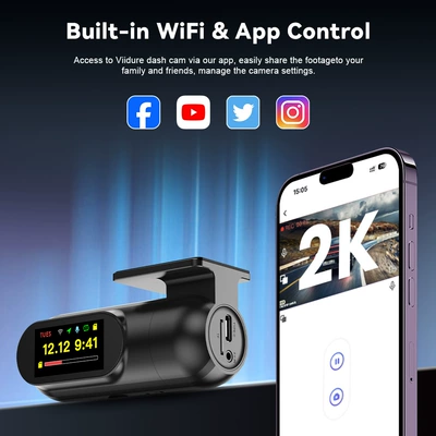 High-Definition Hidden Single-Lens Dash: Driving recorder
