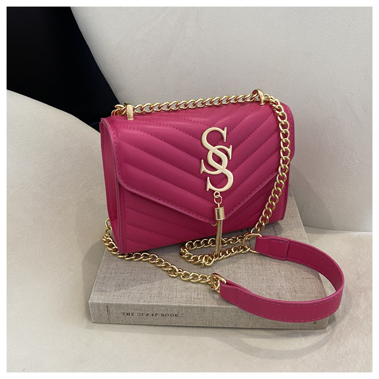 Damen Handtasche Im Western Stil Mit Kette Und Umhängefunktion_voghion.com