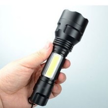 COB T6 LED 18650�ɳ�늏������Ͳ�T���������Ͳ�l