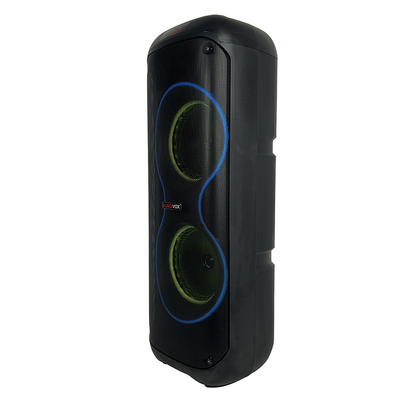 Exportación de altavoces portátiles de 8 pulgadas de 20W, altavoces portátiles cuadrados de baile, Bluetooth K, banda inalámbrica portátil