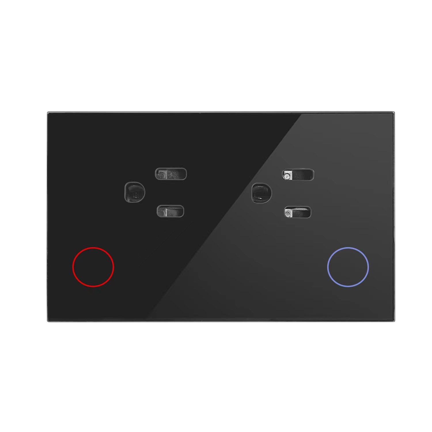 US Standard Doodle WiFi Smart Plug 15A Glass Panel with App Setting Button Backlight Switch Plug