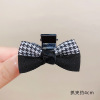 Black double-sided hair accessory for princess, three dimensional hairgrip with bow, shark, crab pin, wide color palette