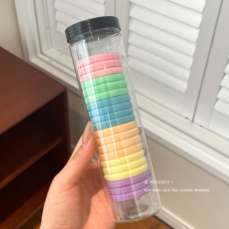 Cuerdas de cabeza de alta calidad 2024 nuevo anillo de cabello de alta elasticidad correa de goma duradera mujer temperamento simple de alta cola de caballo cuerdas de cabello