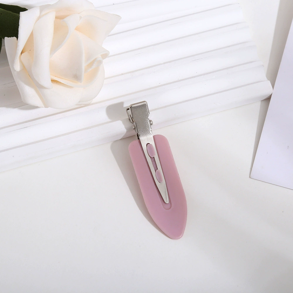 Universal acrylic matte hairgrip, cute cream hair accessory, wholesale
