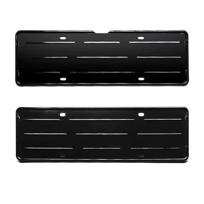 Suitable for krypton 7X special bright black car license plate frame protection ABS material carbon fiber pattern license plate frame anti-deformation (License plate holder/license plate holder) - 7x-bright-black-license-plate-rack-one-pair