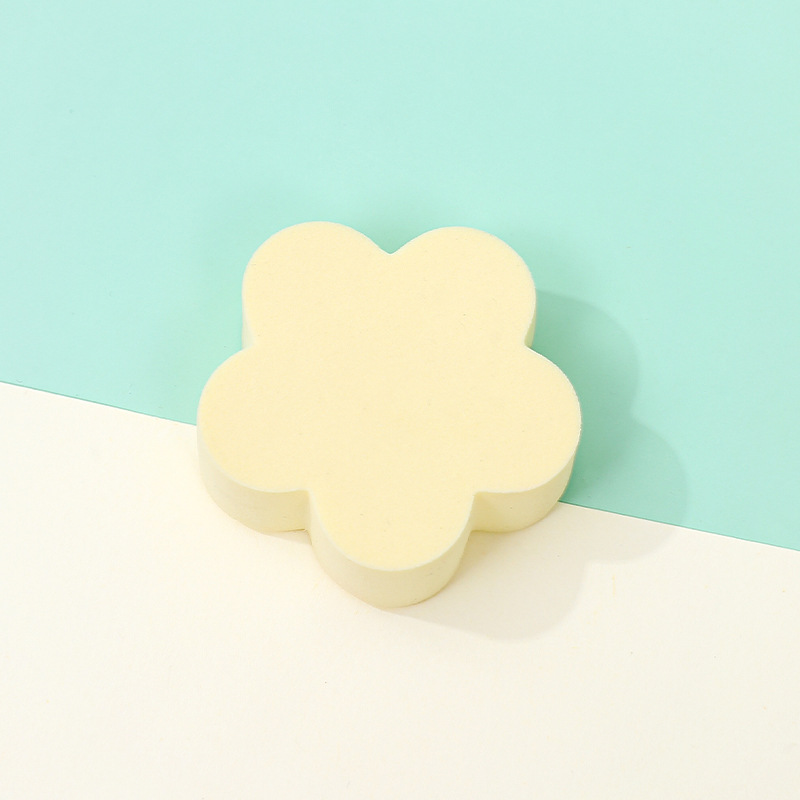 Pequeña flor de cerezo personalizada con polvo plano de forma especial, almohadilla de aire gruesa, no comer polvo, seco y húmedo, polvo de maquillaje, esponja